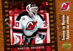 2007-08 McDonald's Upper Deck Season in Review #SR4 Martin Brodeur
